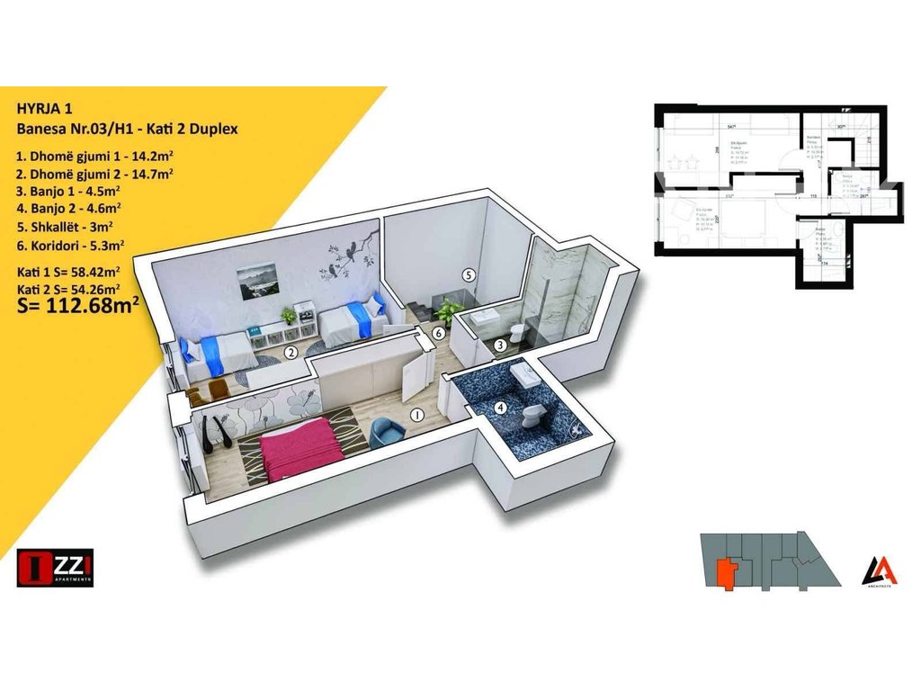 Dúplex à venda 112,68m² na rruga c