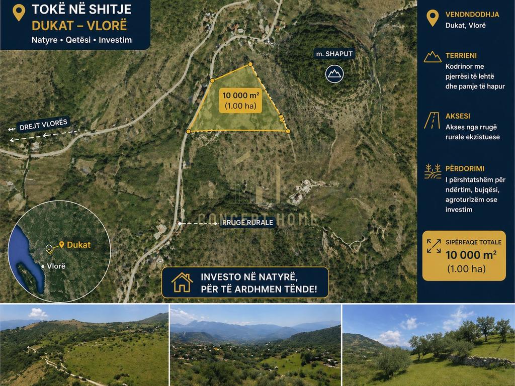 *terreno in vendita – Dukat, Vlorë* *10.000 m² | investimento premium*