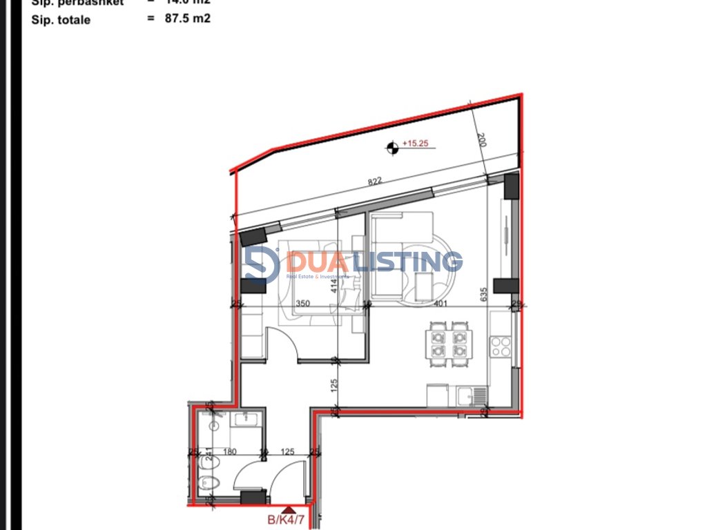 Appartamento 1+1 in vendita vicino ad aluna 5 a paskuqan - 87,5 metri quadrati