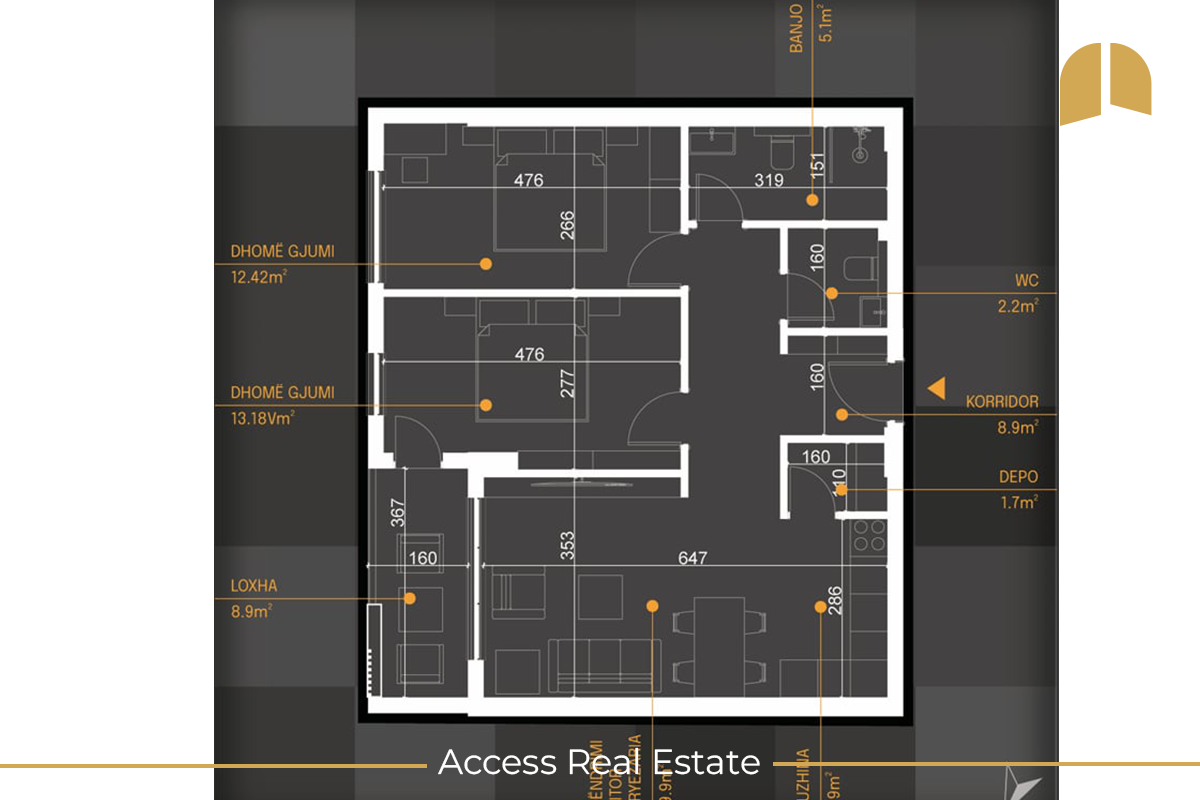 Apartamento en venta – 2 habitaciones – Prizren (2)