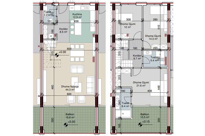 Apartamento duplex 210,2m² à venda em gjiri i lalzit (3)