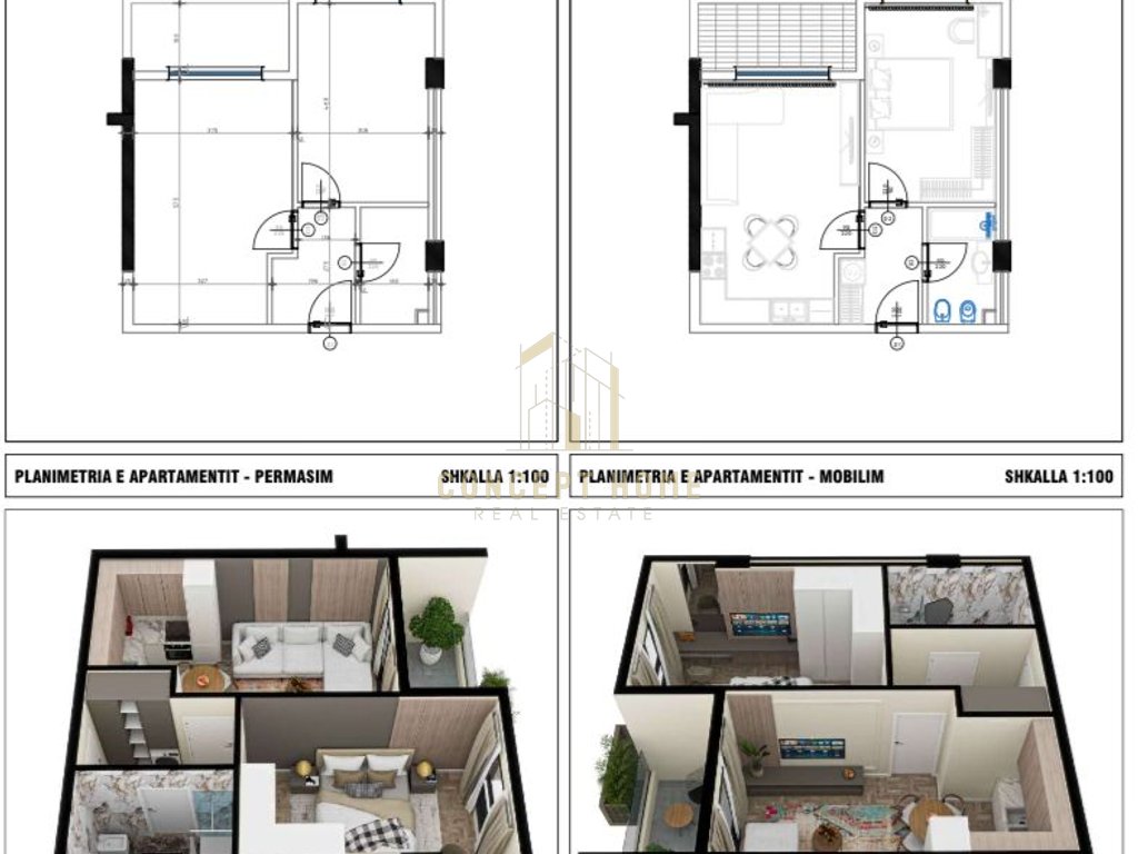1+1 wohnung zum verkauf in golem, Durrës