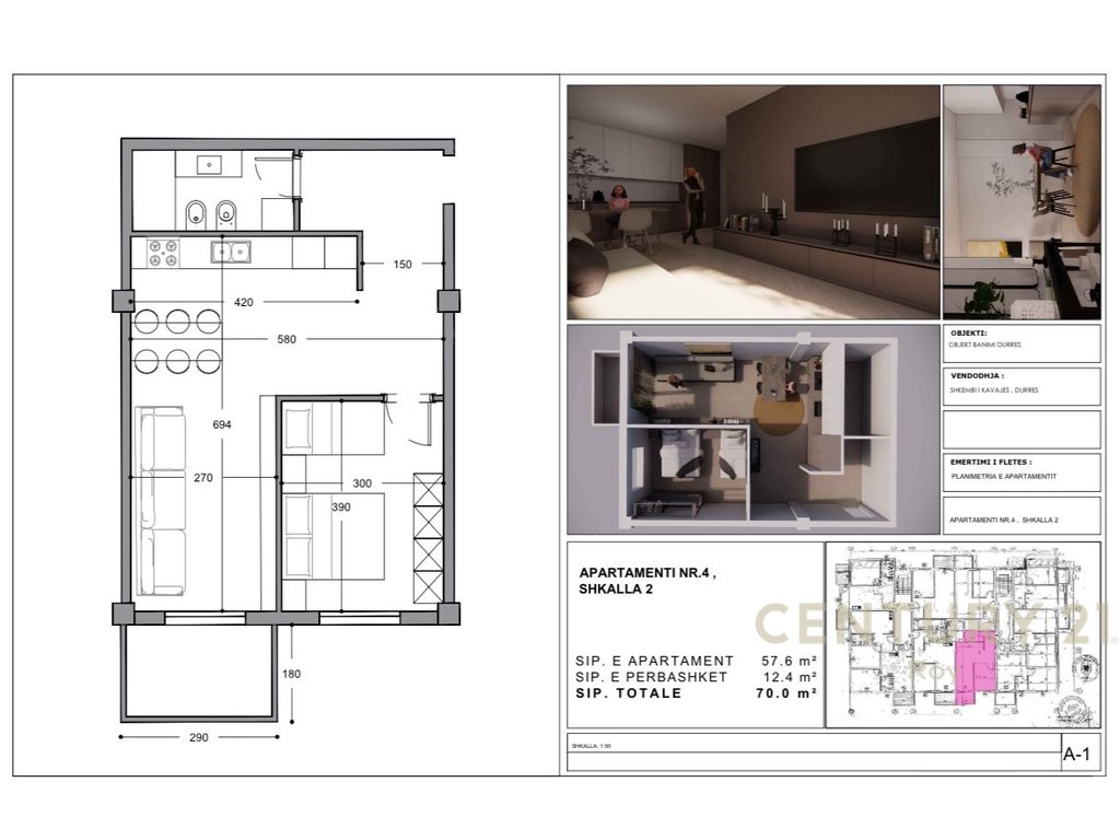 Exclusivo! Apartamento 1+1 à venda em shkembi i kavajes! (7)