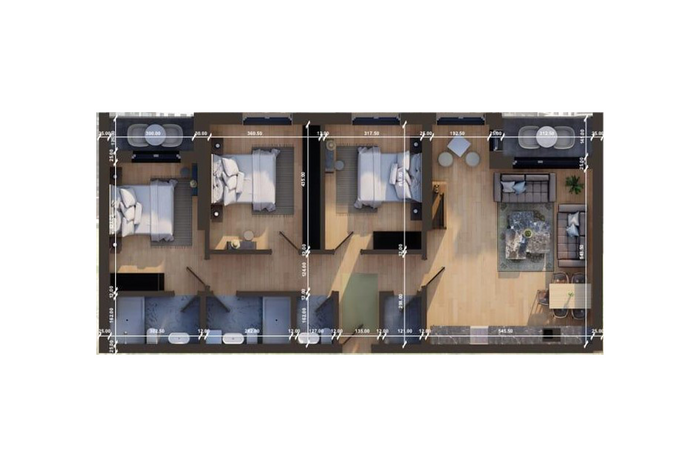 Wohnung 123,63m² zum verkauf in lagjen e spitalit (3)