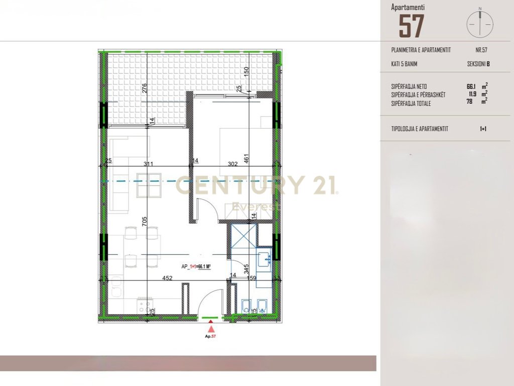 Orikum, appartement 1+1 à vendre (2)