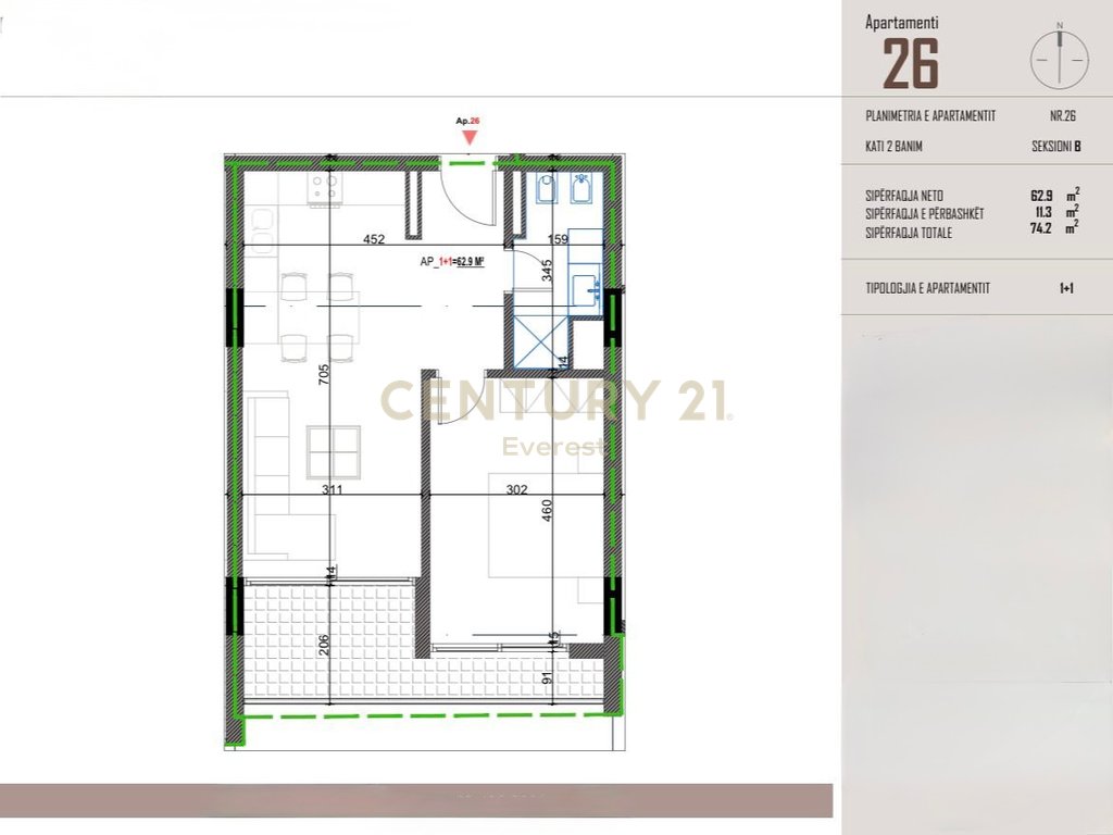 Orikum, one bedroom apartment 1+1 (2)