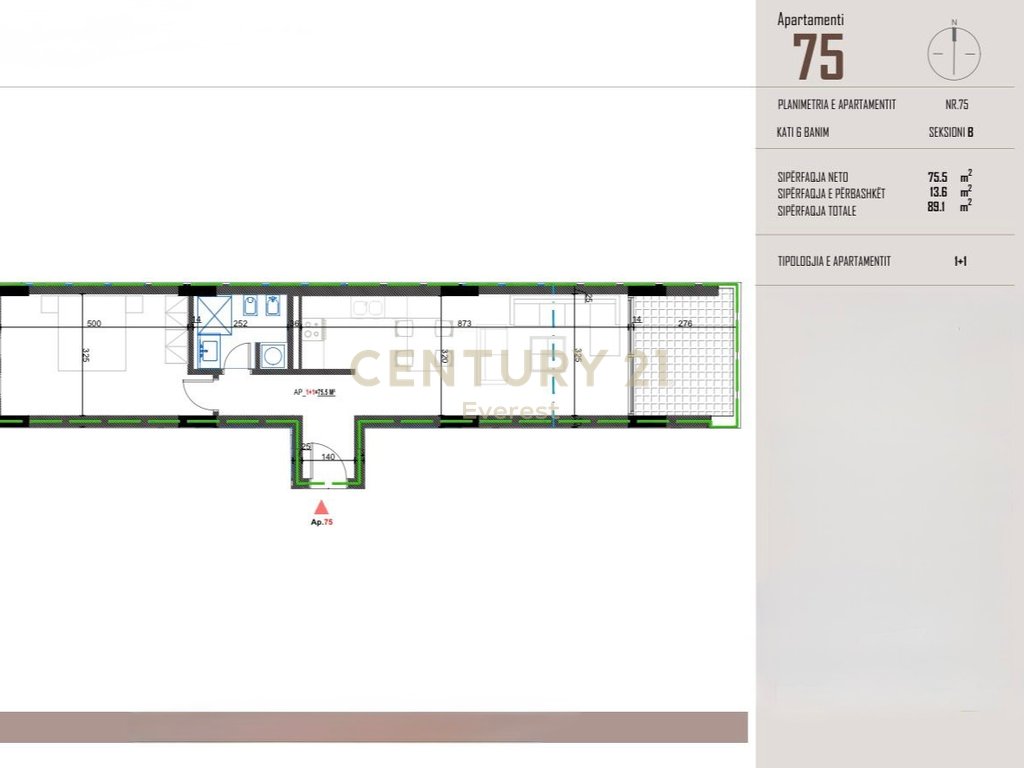 Orikum, apartamento 1+1 en venta (4)