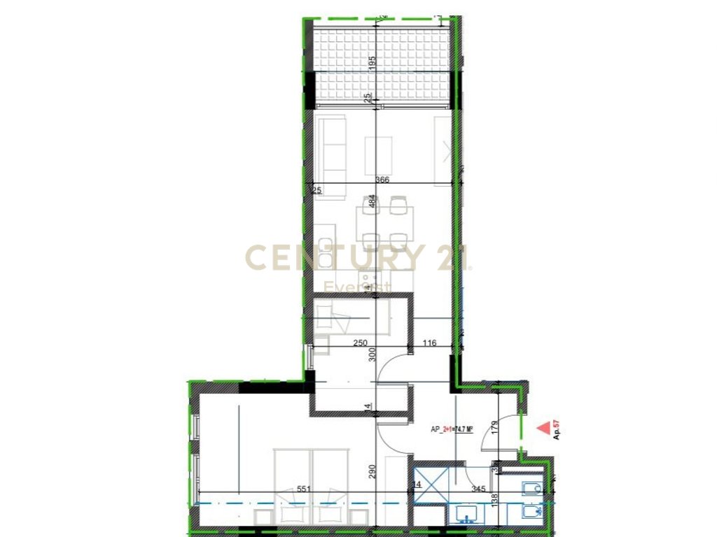 Apartament 1+1 për shitje në orikum, Vlorë!