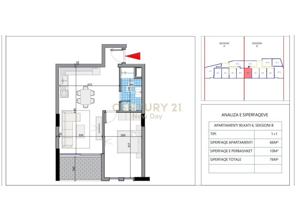 Appartement 1+1 à vendre à orikum, vlore avec vue sur la mer! (2)