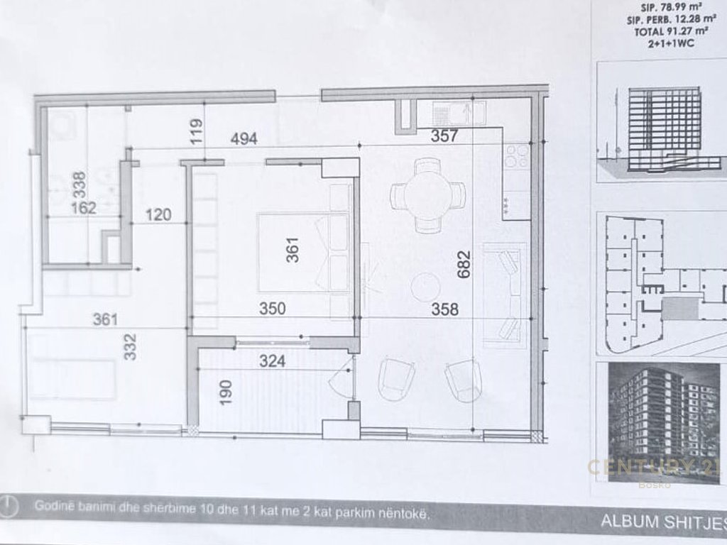 Apartment for sale 2+1, don bosko