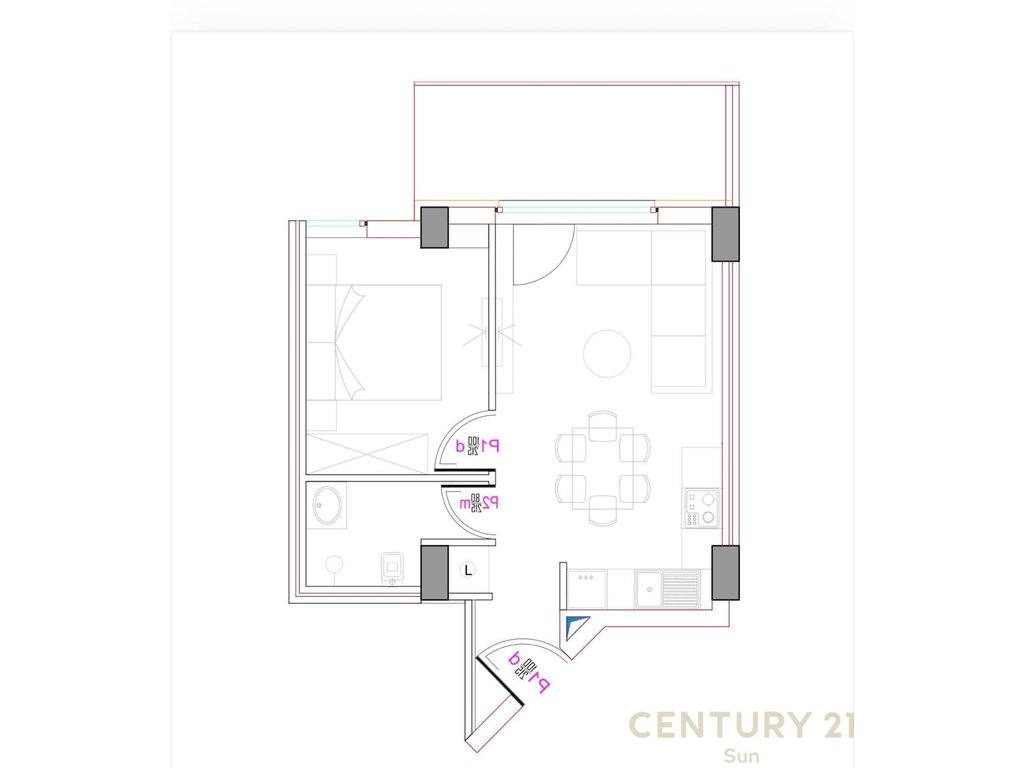 Apartament 1+1 te square 21!