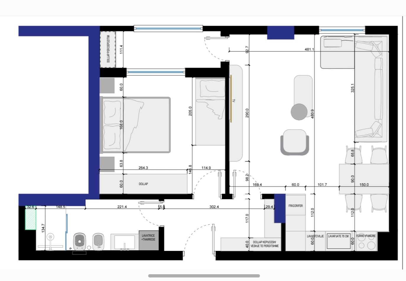 Apartament 1+1 te square 21!