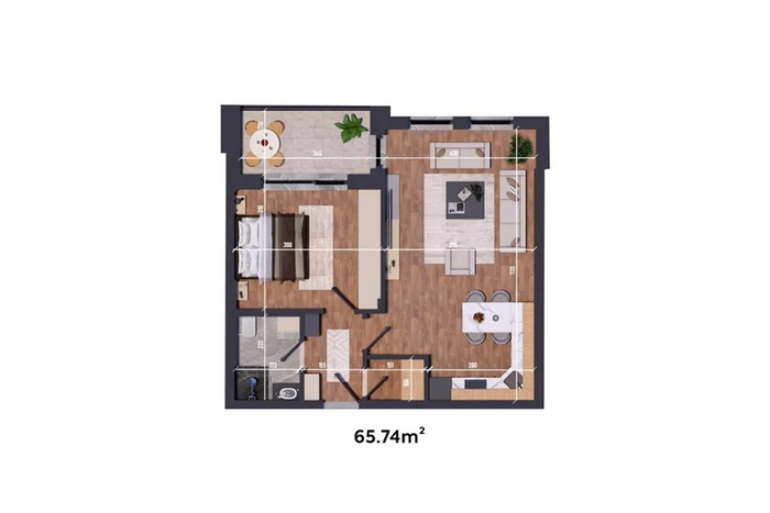 Apartment 65.74m² for #sale at Mati 1 (7)