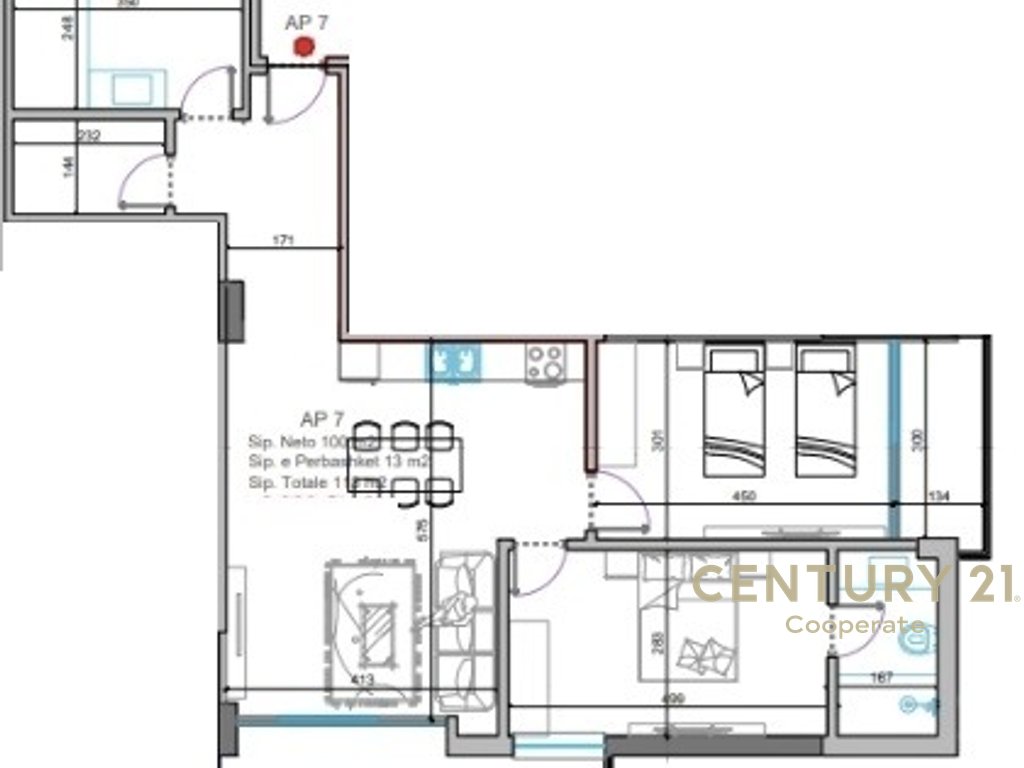 Apartment 2+1+1 first floor with sea view and terrace (2)