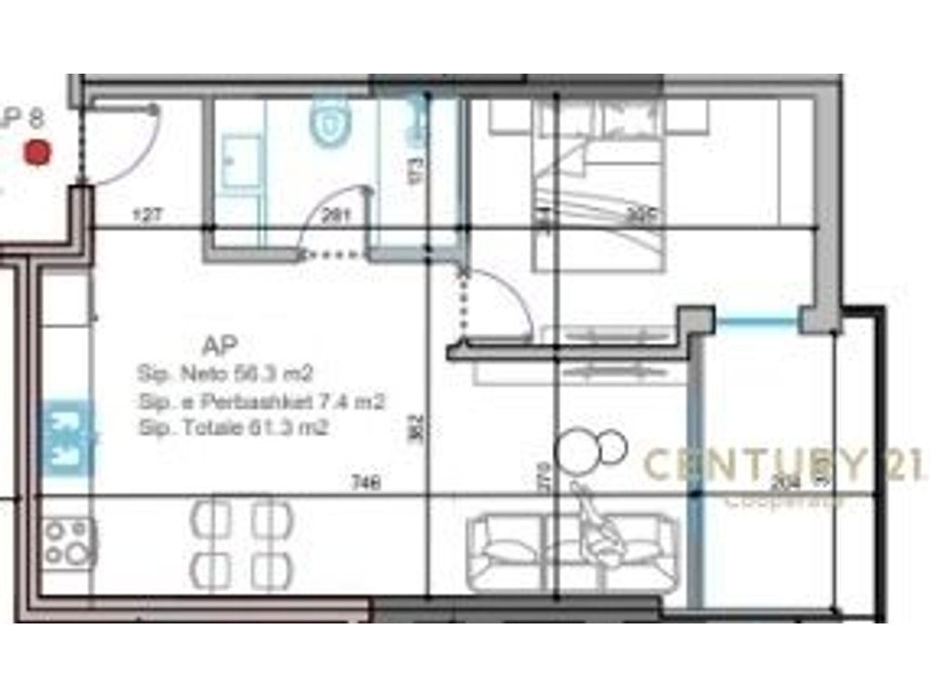 Apartment 1+1+1 first floor (2)