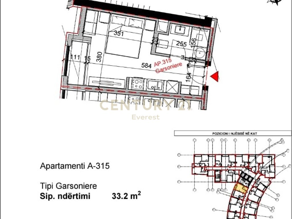 Bardhyl road – Studio apartment for sale