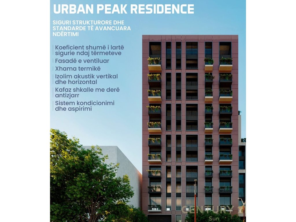 Apartamento à venda 3+1+2+ casas de banho + varanda na rua myslym shyri – Urban peak residence