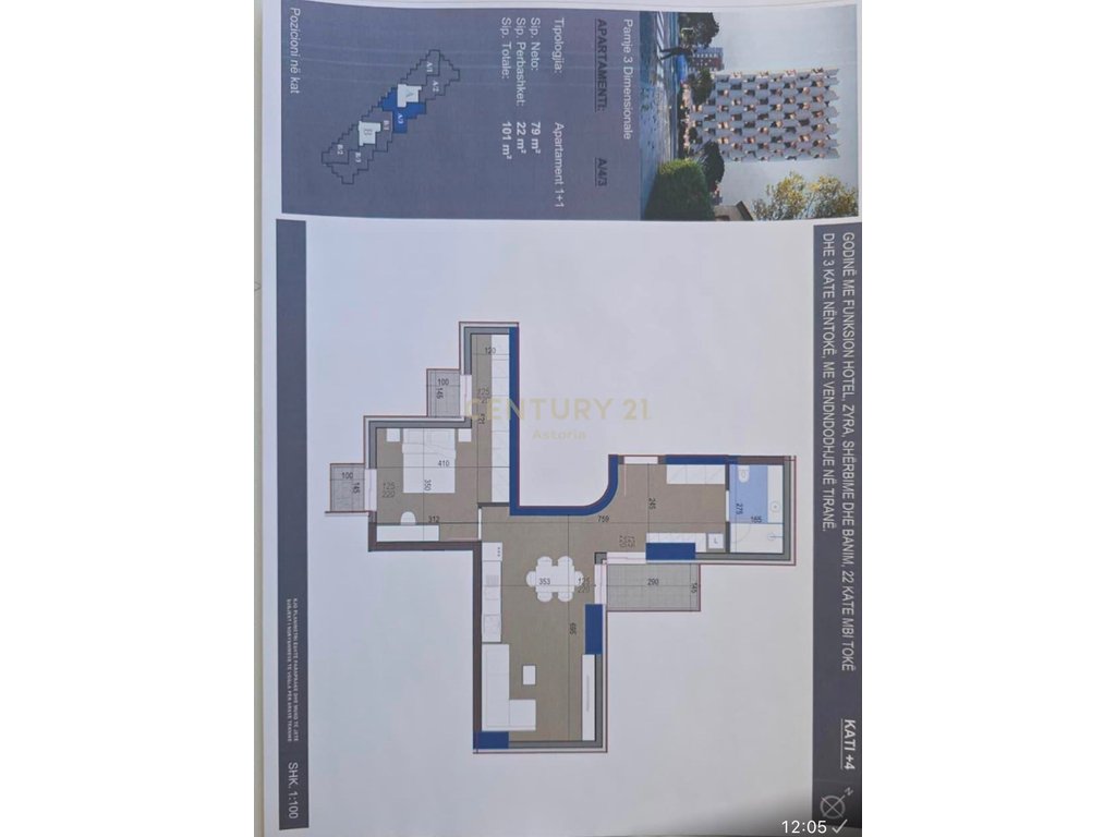 Appartement moderne 2+1+2 à vendre, rruga e dibres