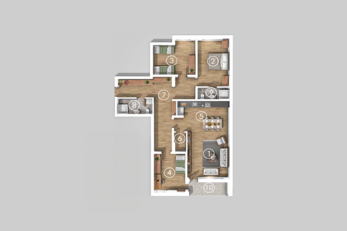 Apartment 135.5m² for #sale in Prishtina e Re (2)