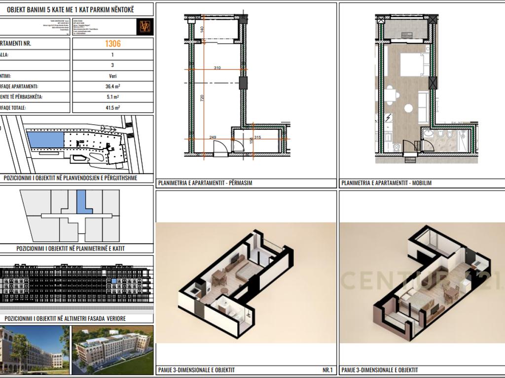 Studio nё kompleksin grand marina residence me pishinё tek Mali i Robit !