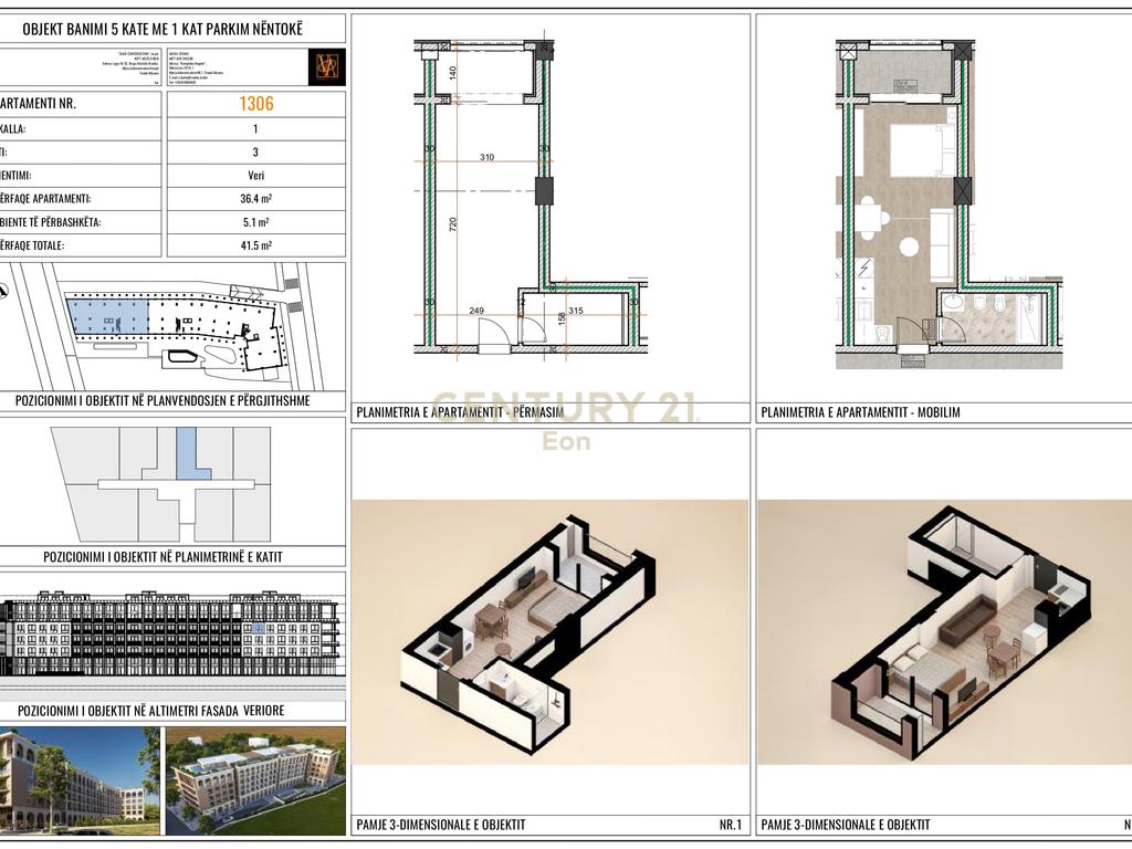Studio nё kompleksin grand marina residence me pishinё tek Mali i Robit !