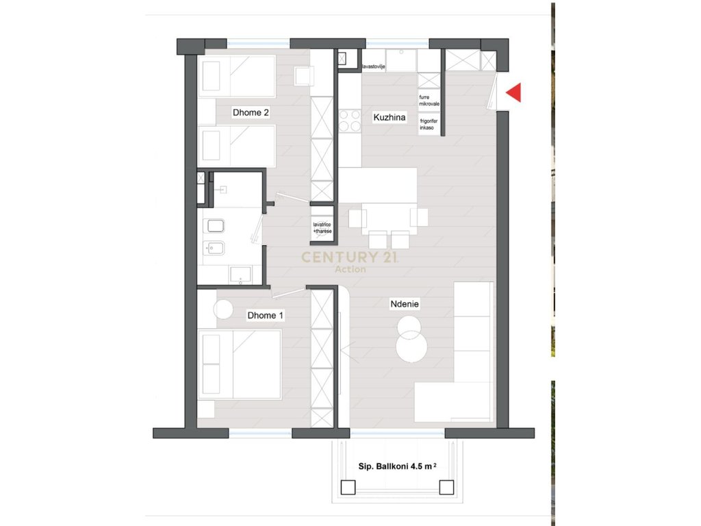 2+1 apartment – Rolling hills, see of farkë (2)
