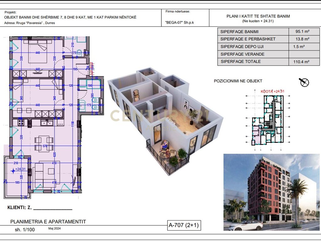 2+1+2t apartment for sale on the beach, Durrës (2)