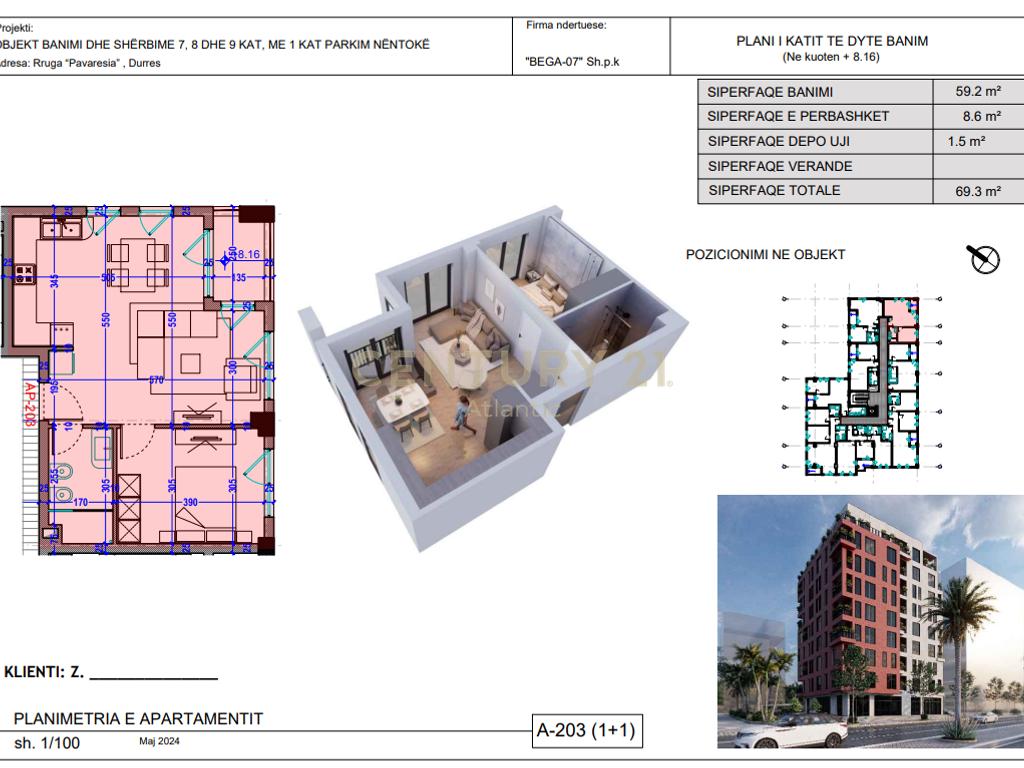 1+1 apartment for sale on the beach, Durrës - €101,970 | 69 m² (5)