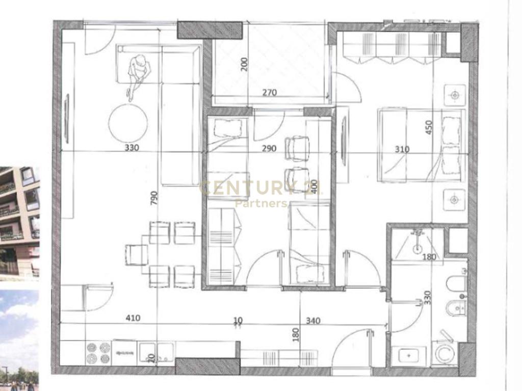 Piso 2+1 en venta en el centro de kamëz – Nuevo edificio (4)