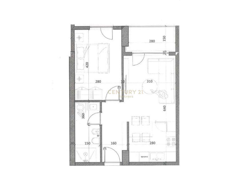 Piso 1+1 en venta en el centro de kamëz – Nueconstrucción (4)