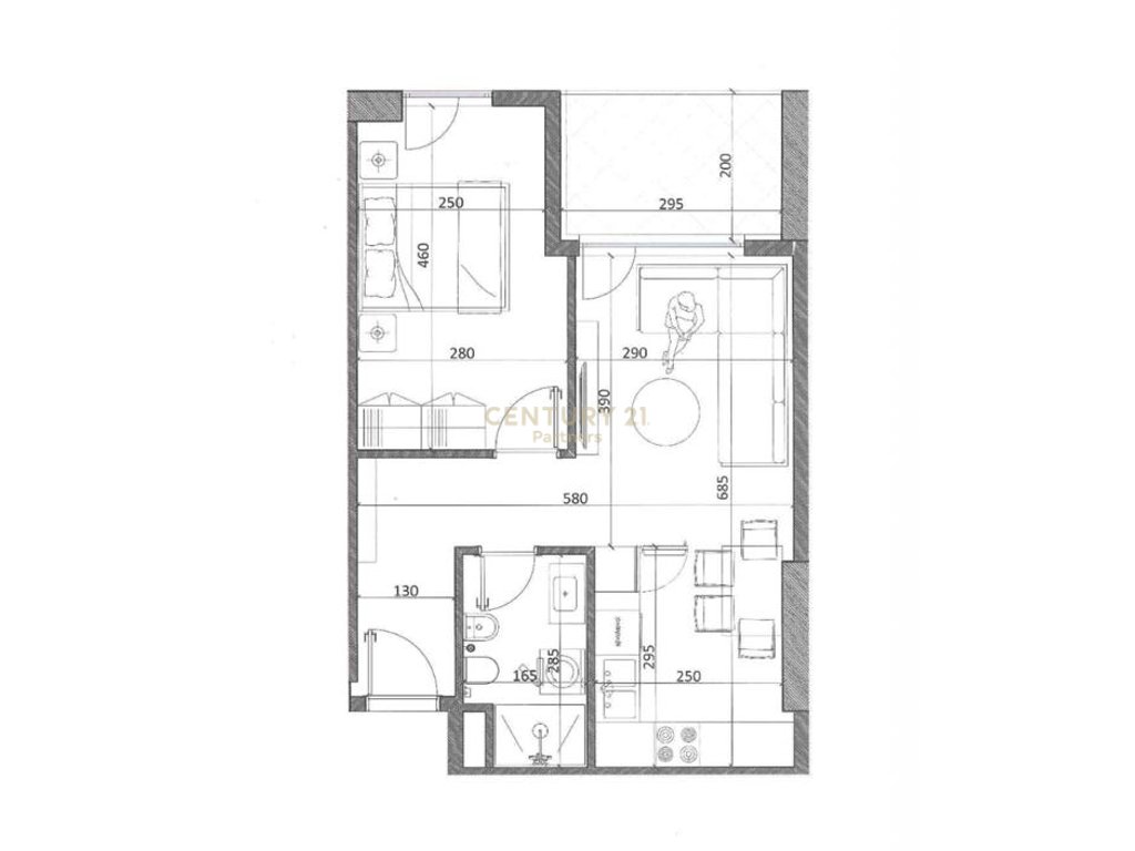 Apartament 1+1 në shitje në kamëz qendër – Ndërtim i ri (3)