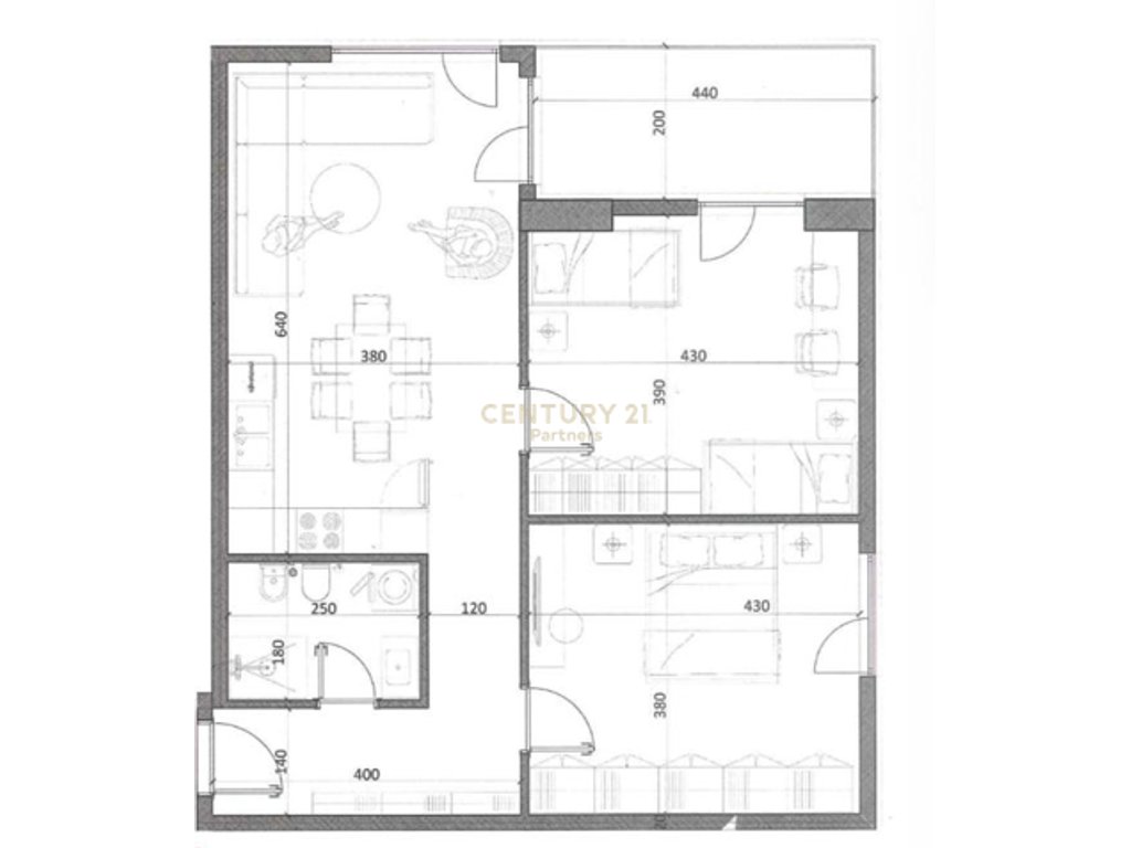 Piso 2+1 en venta en el centro de kamëz – Nuevo edificio (3)