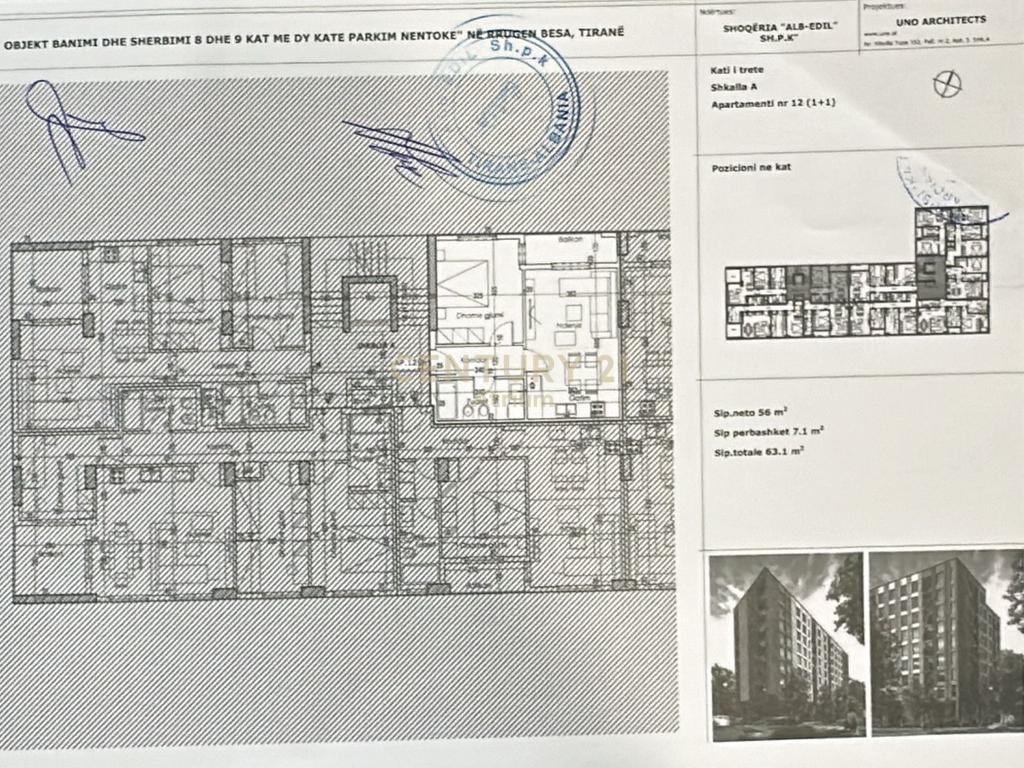 Shitet apartament 1+1 ne rrugen besa prane bulevardit te ri (6)