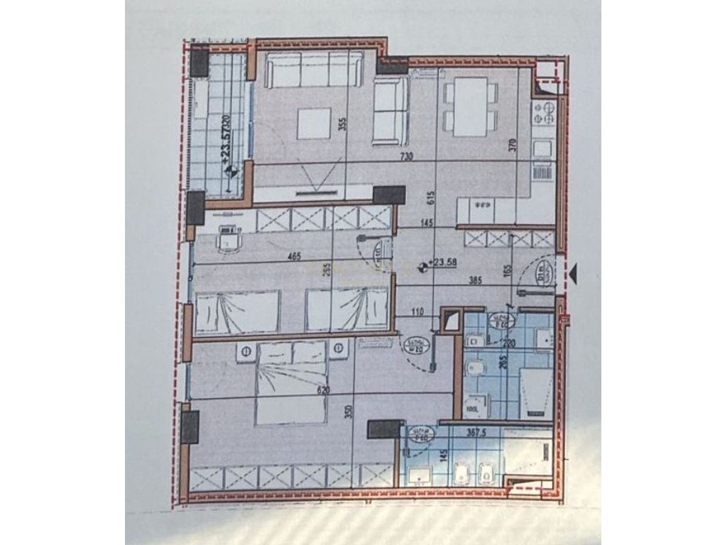 Appartement 2+1+2 à vendre sur bulevardi i ri (4)