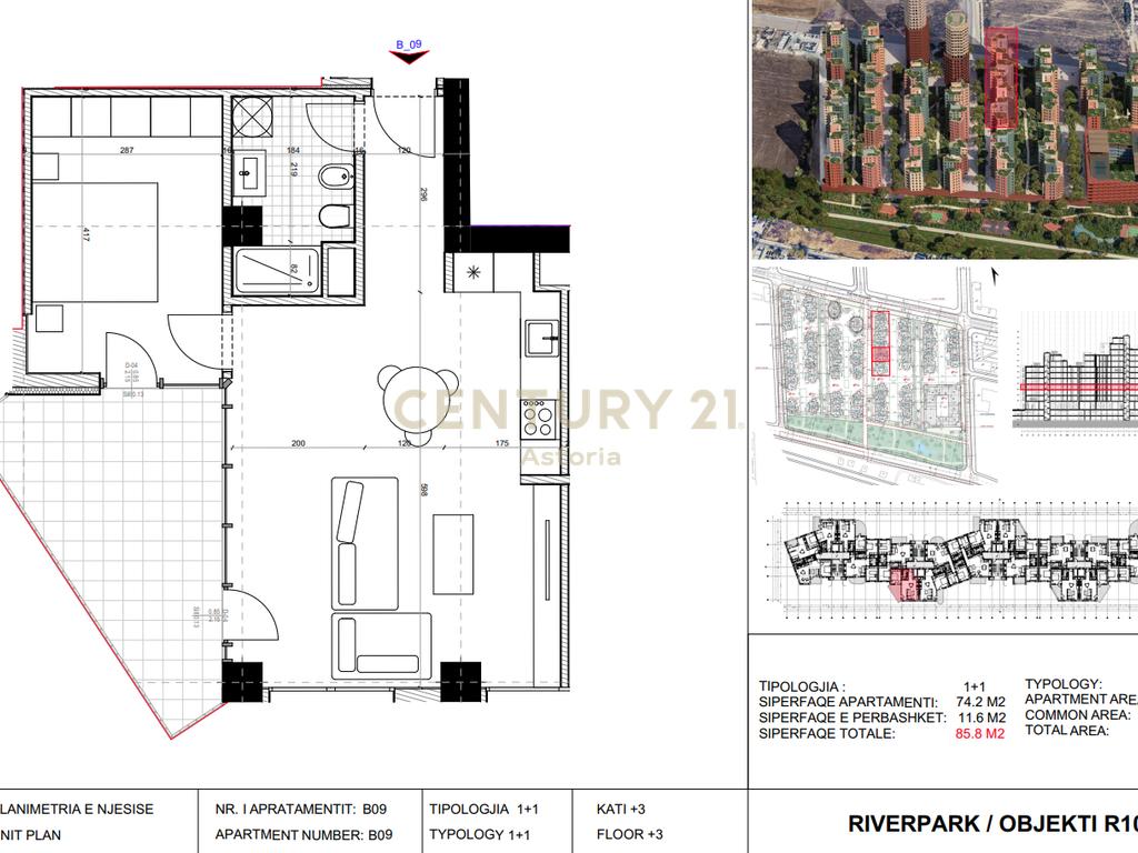 Apartment zum verkauf 1+1, river park residence (2)