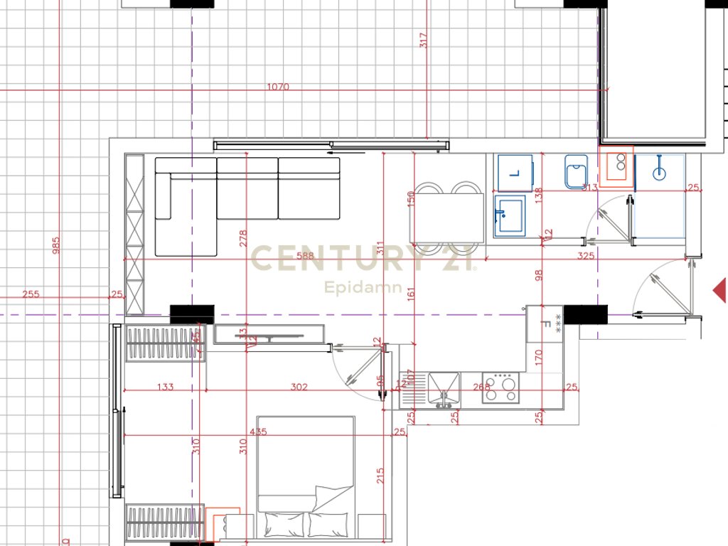 Shitet apartament 1+1 në " Porto Lalzi" hamallaj