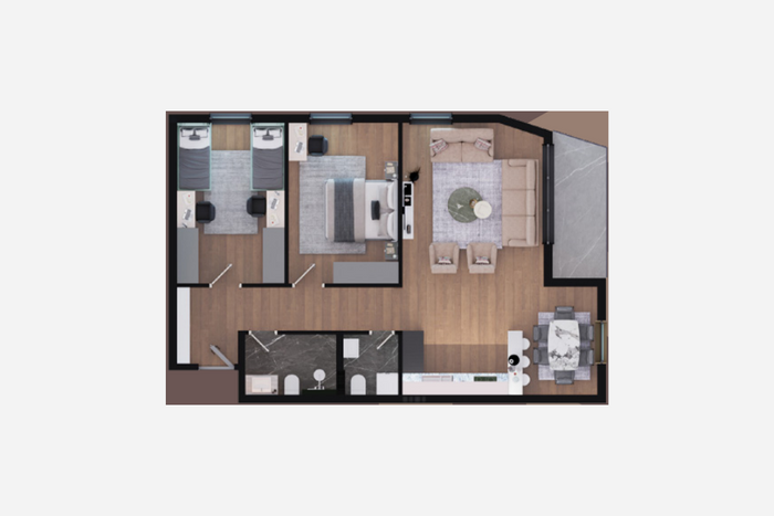 Apartamento de 94.11m² en #venta en Prishtina e Re (2)