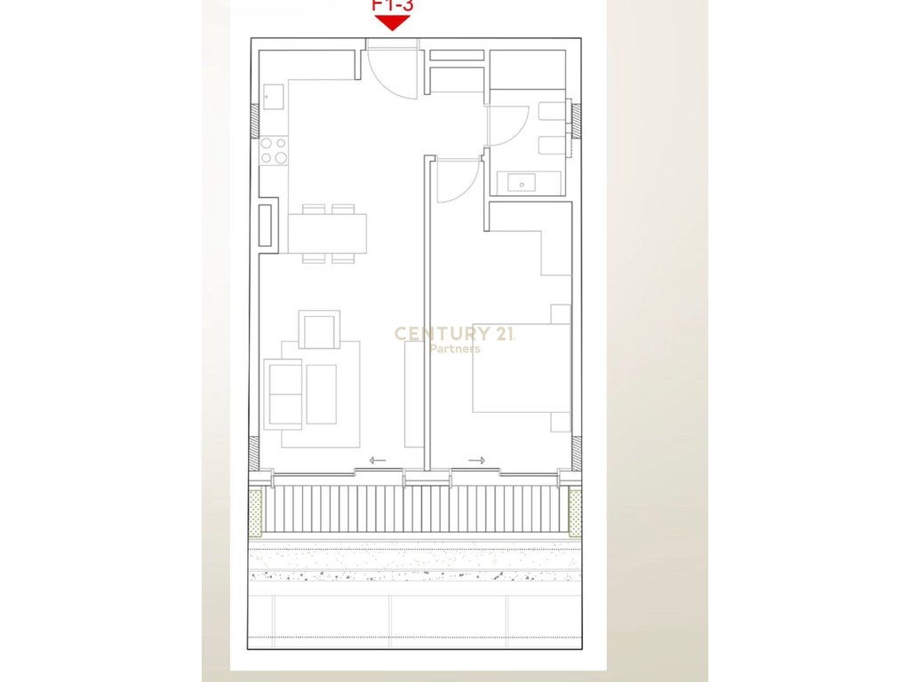 Shesim apartament 1+1 + post parkimi me pamje nga deti ne green coast 2 ! (3)