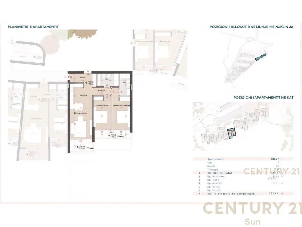 Apartament 2+1+2+post parkimi te green coast. (3)