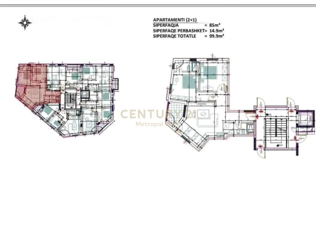 Apartament 2+1+2 për shitje në rrugën mihal grameno (2)