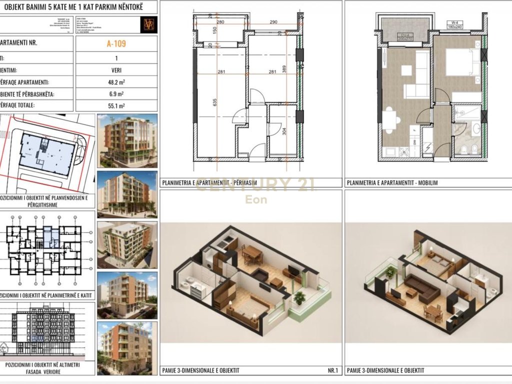 Gioia residence mundesi pagese me keste , shitet apartament 1+1 ! (5)