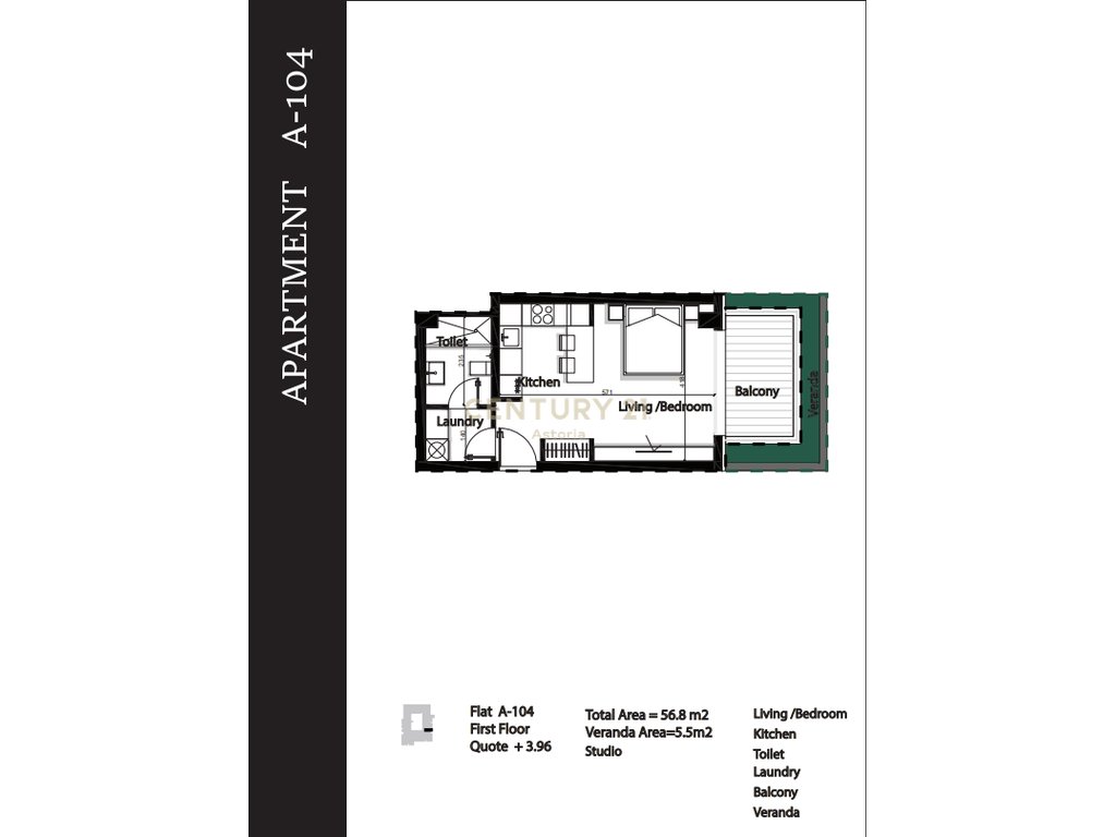 In vendita: Monolocale al green terrace residence, palasë (2)