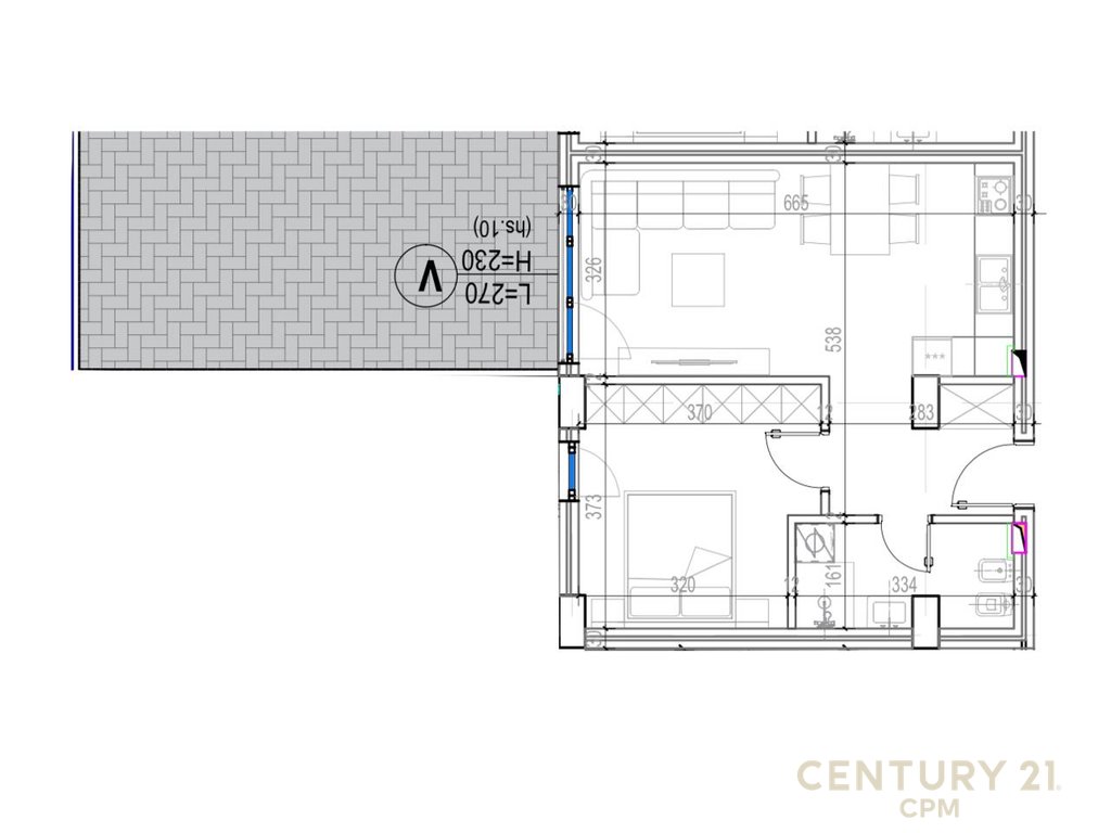 Apartamento 1+1 à venda perto de kodra e diellit!