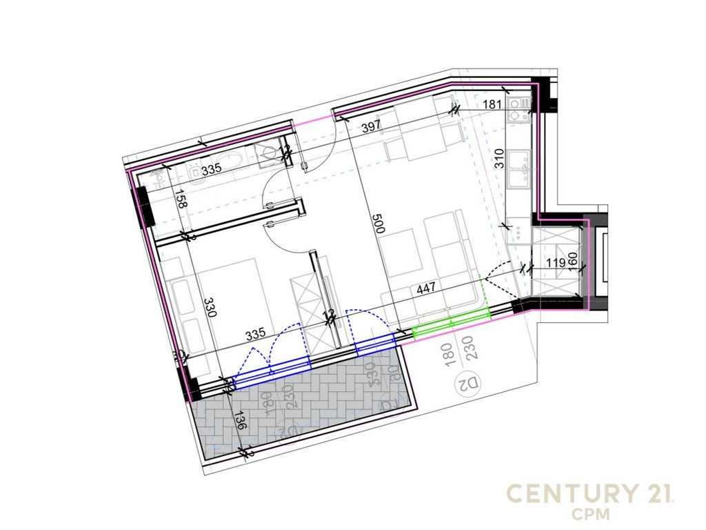 Apartamento 1+1 à venda próximo a kodra e diellit!