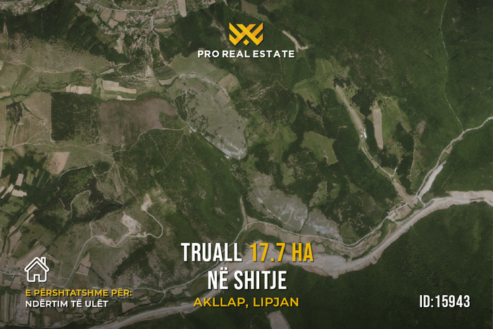 17.7 ha land for #sale in akllap, Lipjan