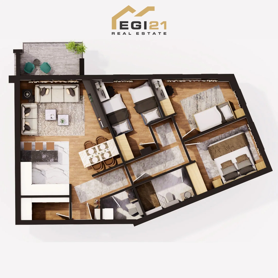 Apartment 99.34m² for sale, Prizren