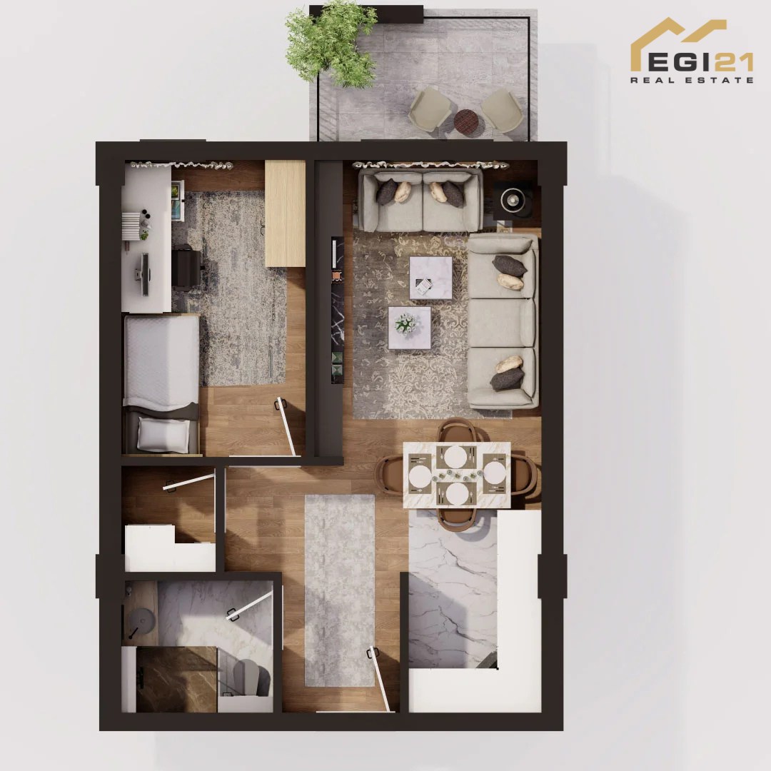 Apartment 53.58m² for sale, Prizren