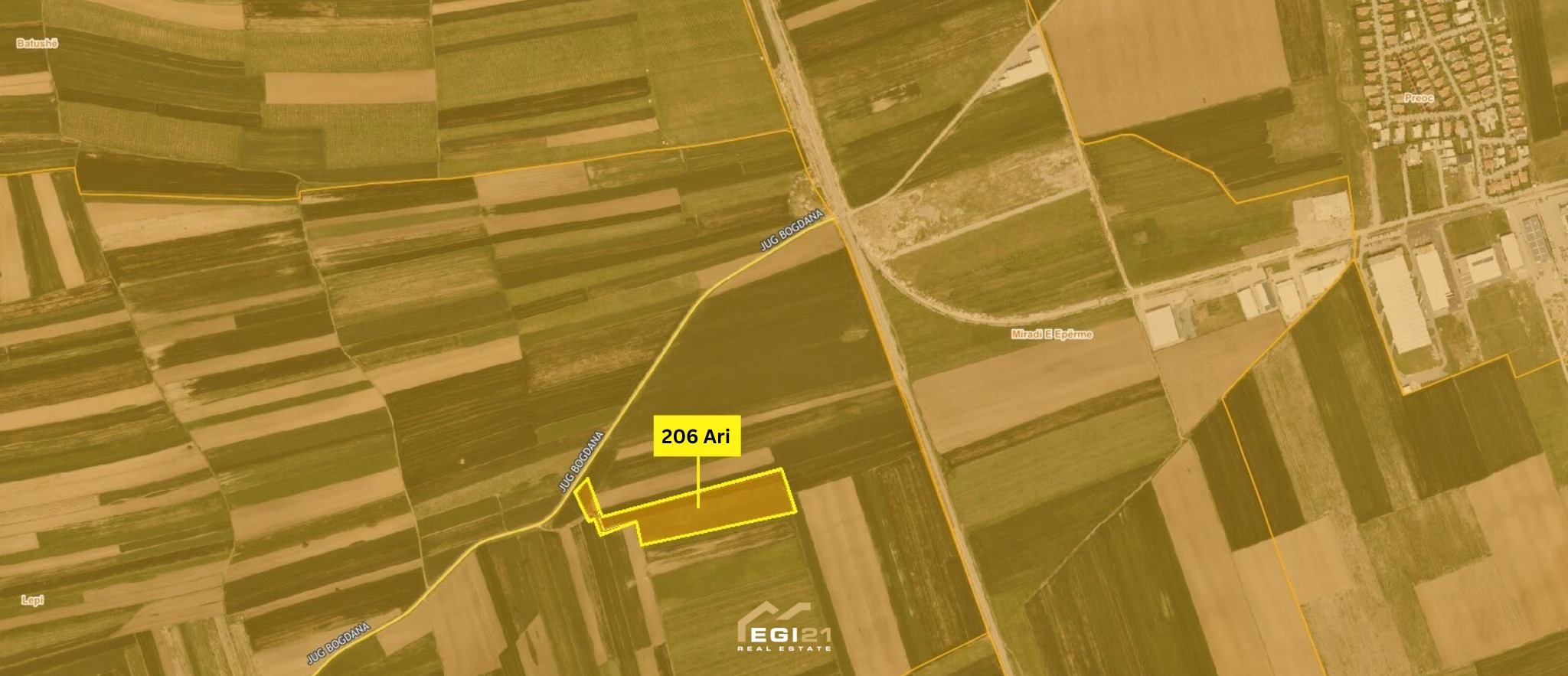 Land 206 ari for sale, lepi