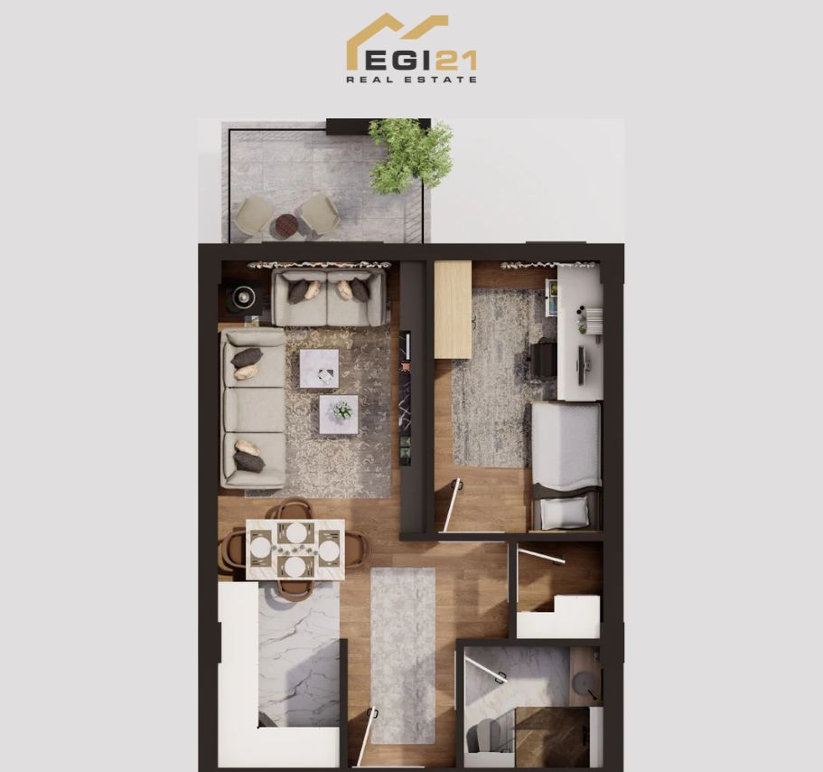 Apartment 53.58m² for sale, Prizren