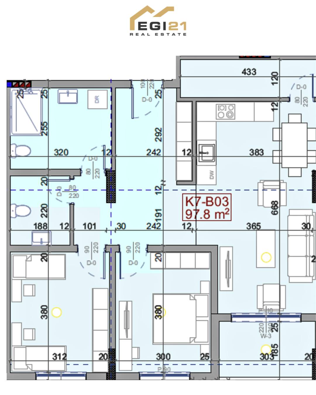 Apartment 97.8m² for sale, Prizren